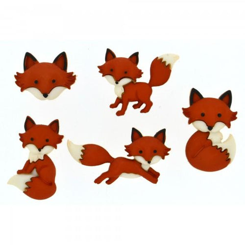 dress it up kids buttons novelty outfoxed  fabric shack malmesbury