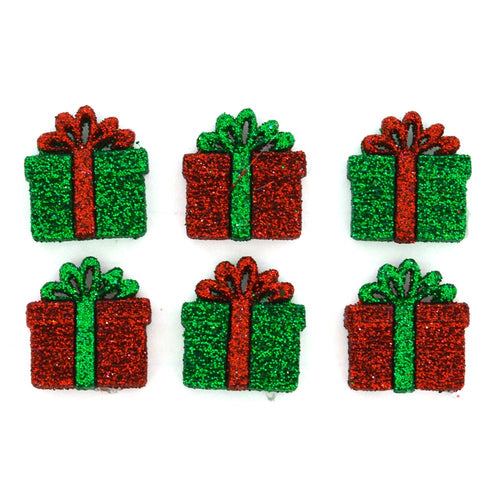 dress it up novelty kids buttons christmas small glitter presents gifts 4978 fabric shack malmesbury