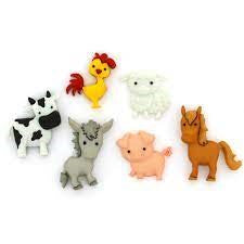 dress it up novelty kids buttons in the barnyard 10418 fabric shack malmesbury