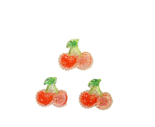 dress it up novelty kids buttons shimmer cherries novelty fabric shack malmesbury JJ12220