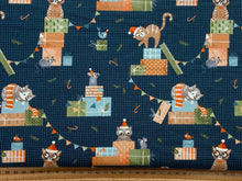 elana amo moda purrfect xmas cat and mouse gifts navy blue fabric shack malmesbury