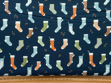 elana amo moda purrfect xmas stockings navy blue fabric shack malmesbury