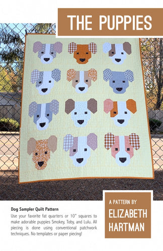 elizabeth hartman quilt pattern patterns the puppies puppy dog sampler fabric shack malmesbury