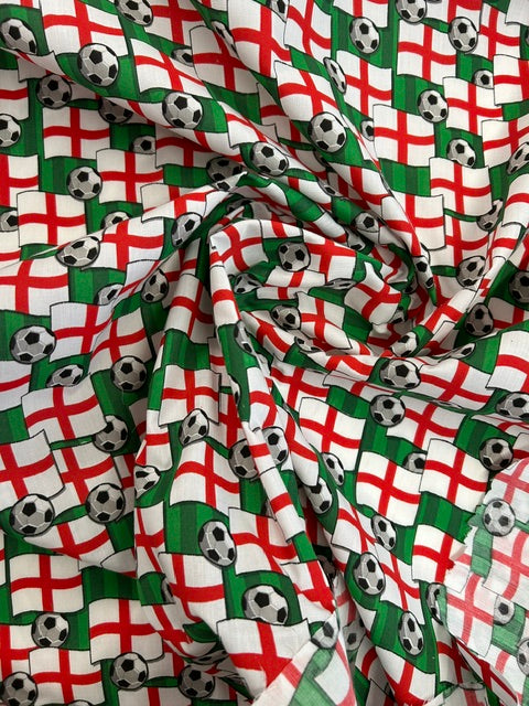 england football flag ball st george flag soccer world cup polycotton fabric shack malmesbury