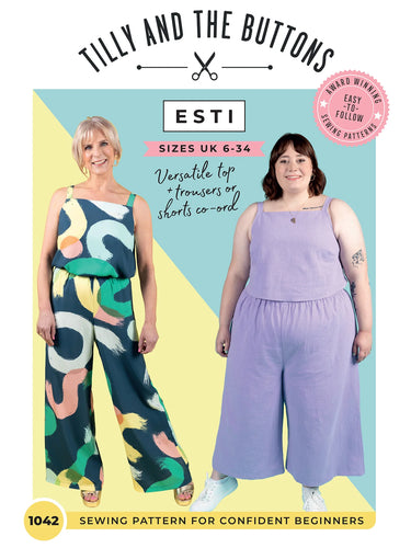esti top and trousers co ord sewing pattern tilly and the buttons fabric shack malmesbury dress making. 4