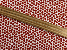 eva melhuish lewis and irene tomtens folklore christmas valentines ditsy hearts red white cotton fabric shack malmesbury