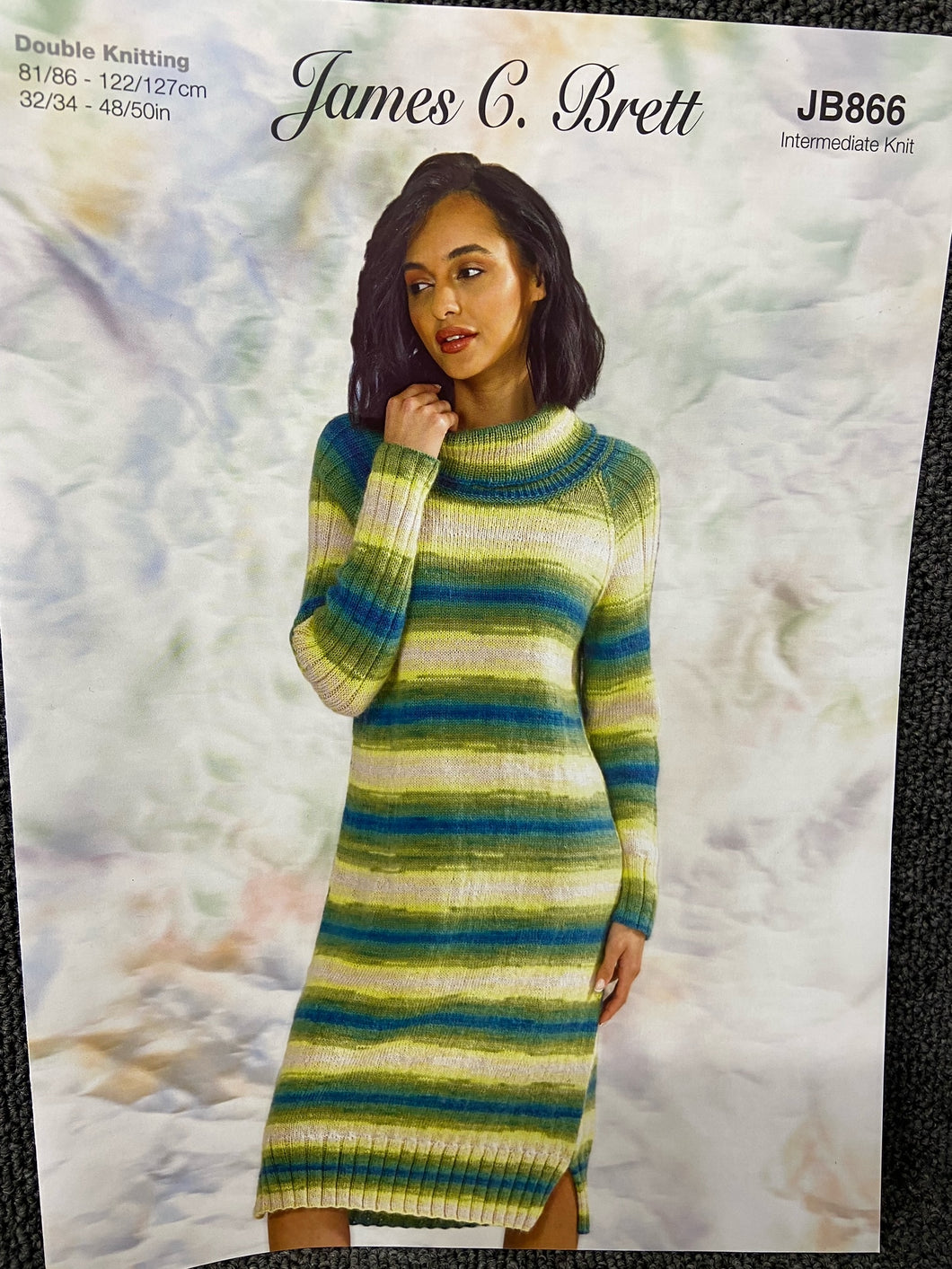 James C Brett Knitting Pattern Ladies Adult DK Knitted Long Jumper Dre Fabric Shack Malmesbury James C Brett Knitting Pattern Ladies Adult DK Knitted Long Jumper Dre Fabric Shack Malmesbury