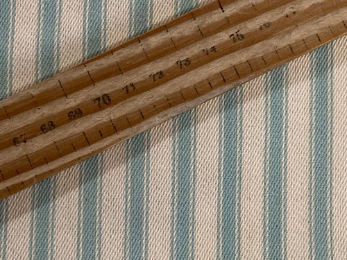 fabric shack canvas yarn dyed cotton ticking stripes duck egg blue fabric shack malmesbury