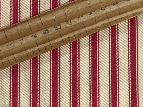 fabric shack canvas yarn dyed cotton ticking stripes red fabric shack malmesbury