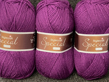fabric shack knitting crochet knit wool yarn stylecraft aran purple 1840