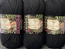 fashion aran wool yarn king cole black 3318 fabric shack malmesbury knit knitting crochet