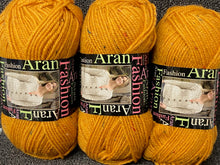 fashion aran wool yarn king cole mustard 3058 fabric shack malmesbury knit knitting crochet