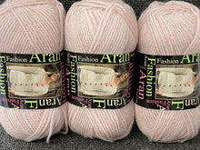 fashion aran wool yarn king cole pearl pink 3210 fabric shack malmesbury knit knitting crochet