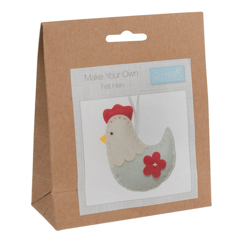 felt decoration kit hen chicken christmas gift present gck015 fabric shack malmesbury