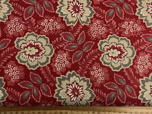 french general moda chateau de chantilly floral flowers Large Floral Flowers Rouge Red 43 14 cotton fabric shack malmesbury