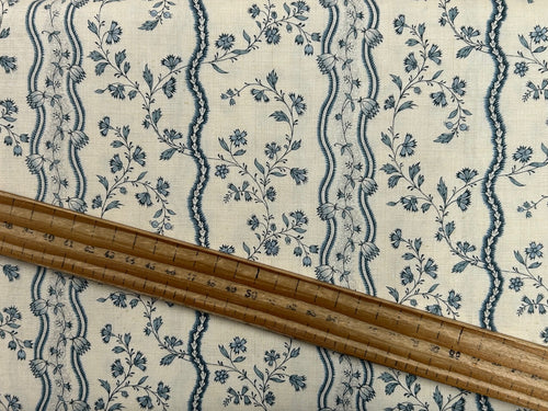 french general moda fleur de paris fabric shack malmesbury border pearl french blue 9313 