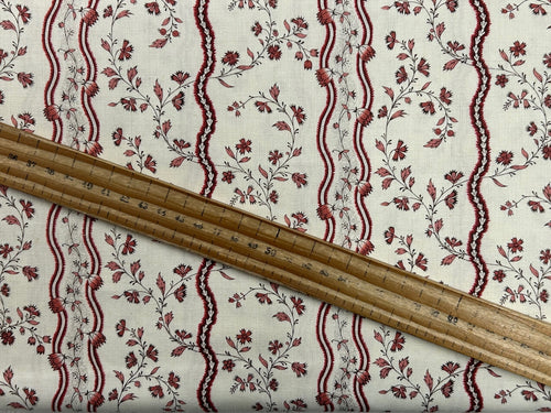 french general moda fleur de paris fabric shack malmesbury border pearl garance red 9311 