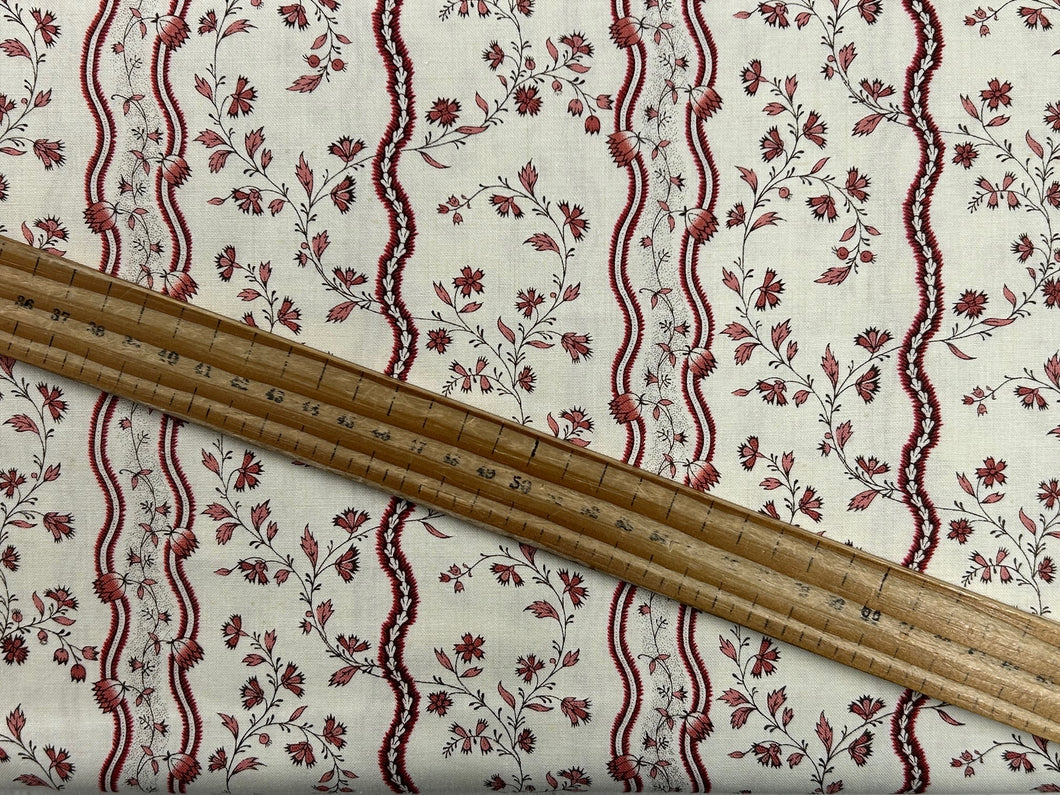 french general moda fleur de paris fabric shack malmesbury border pearl garance red 9311 