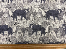 gingiber moda woodland wonder owl fox bear deer cream cotton fabric shack malmesbury
