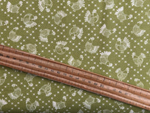 gingiber moda the henhouse cotton fabric chicken hen prints grass green shack malmesbury