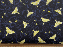 grace popp studio e hallowed forest cauldron witch wood moth cat eyes black cotton fabric shack malmesbury