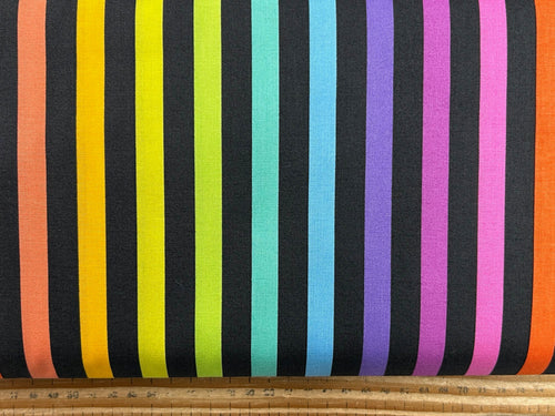 graywork tula pink carbon grey disco stripes spots stripes multi wolf seal puffin disco poms grey shadow fabric shack malmesbury 