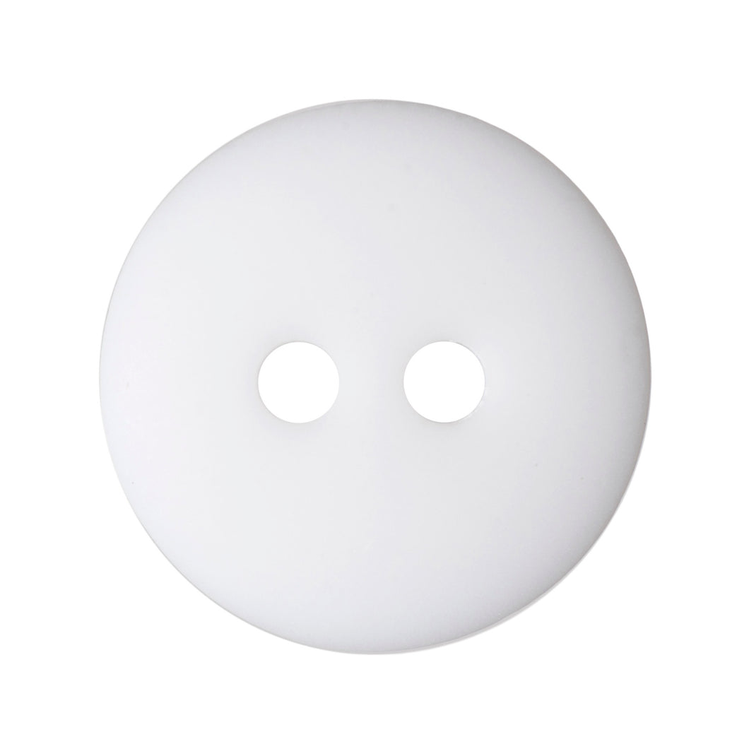 groves essentials button 2 hole smartie matt white 11mm fabric shack malmesbury G332818_1
