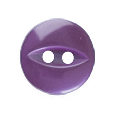 Trimits Fish Eye Plain Button 2 Hole 11mm Various Colours