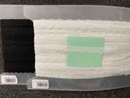 groves essential trimmings lace stretch 11mm black white fabric shack malmesbury