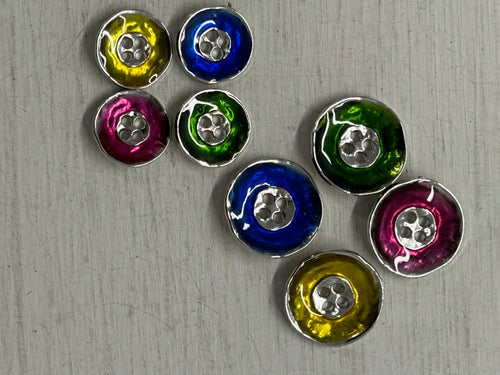 groves seasonal button Metal Glaze 4 Hole 18mm 22mm fabric shack malmesbury
