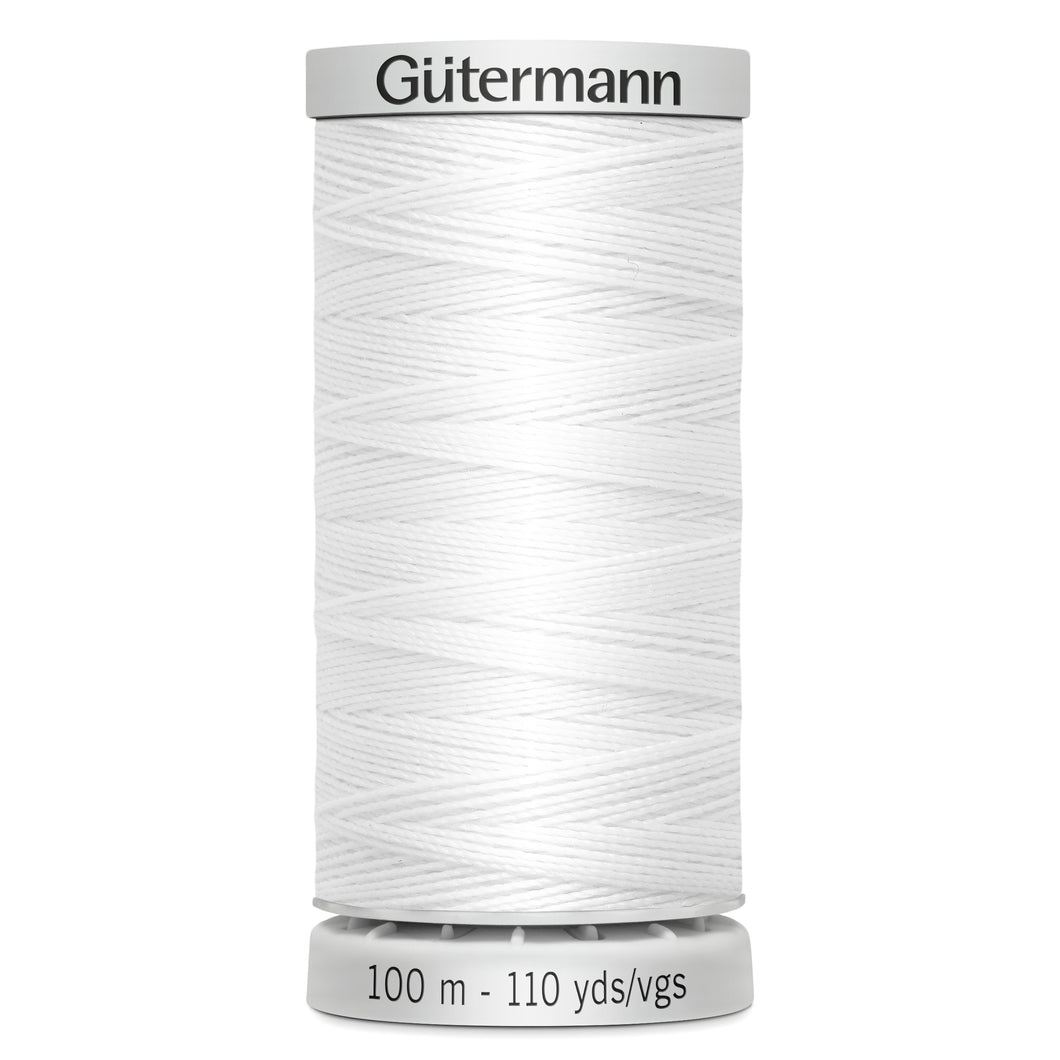 gutermann extra strong upholstery thread white fabric shack malmesbury 2T100E_wht