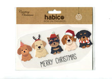 habico iron on transfer merry christmas dogs fabric shack malmesbury MIXMAS1