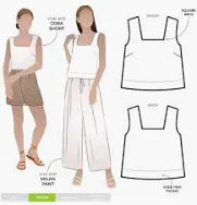 hantex style arc sewing pattern dressmaking byron woven top fabric shack malmesbury 