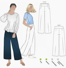 Style Arc Fifi Woven Pant Dressmaking Sewing Pattern for a Beginner ...