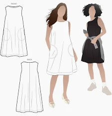 hantex style arc sewing pattern dressmaking lena shift dress fabric shack malmesbury 