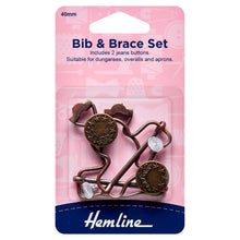 hemline bib braces dungarees button bronze fabric shack malmesbury H468_BRO