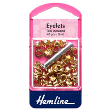 hemline eyelets with tool 5.5mm gold fabric shack malmesbury H435_G