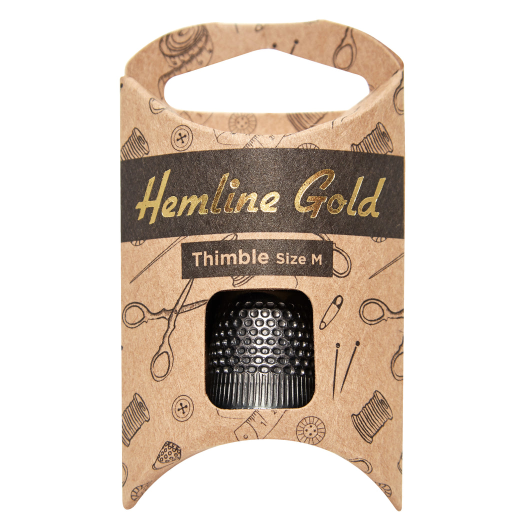 hemline gold sewing thimble black medium fabric shack malmesbury 300_M_HG