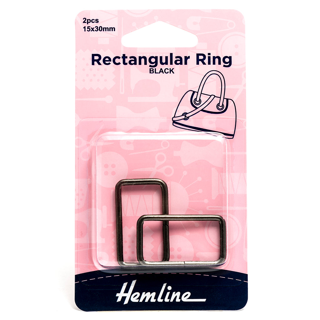Hemline Rectangle Rings Various Sizes/Colours – Fabric Shack Malmesbury