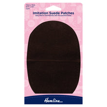 hemline sew in patch patches imitation suede brown fabric shack malmesbury H699_S_brn