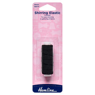 hemline shirring elastic thin black fabric shack malmesbury H601