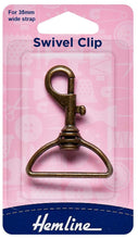 hemline swivel lobster handbag clip clasp 35mm bronze fabric shack malmesbury H482_35_B