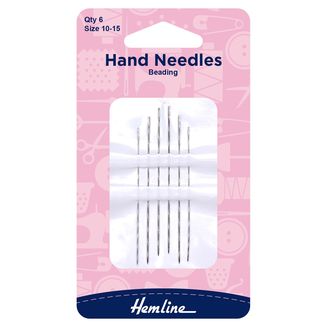 hemline bead beading needles hand 10-15 fabric shack malmesbury H209_101