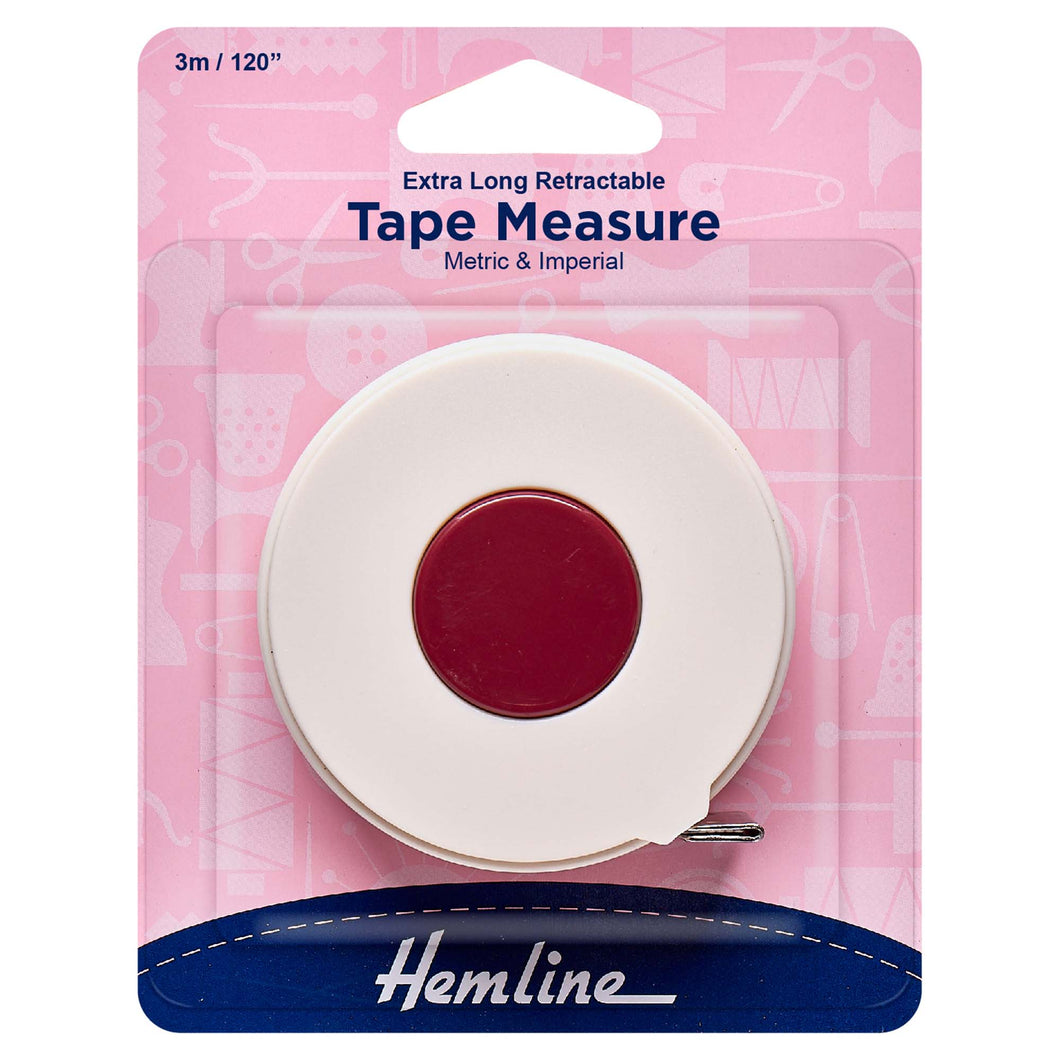 hemline extra long tape measure metric imerial ruler fabric shack malmesbury H253_XL