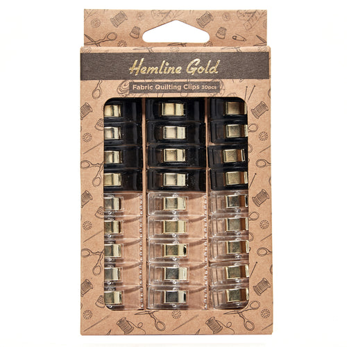 hemline gold quilters quilt clips black fabric shack malmesbury 230_S_30_HG