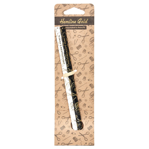 Hemline Gold Water Soluble Fabric Pencil Markers (2 Pk)
