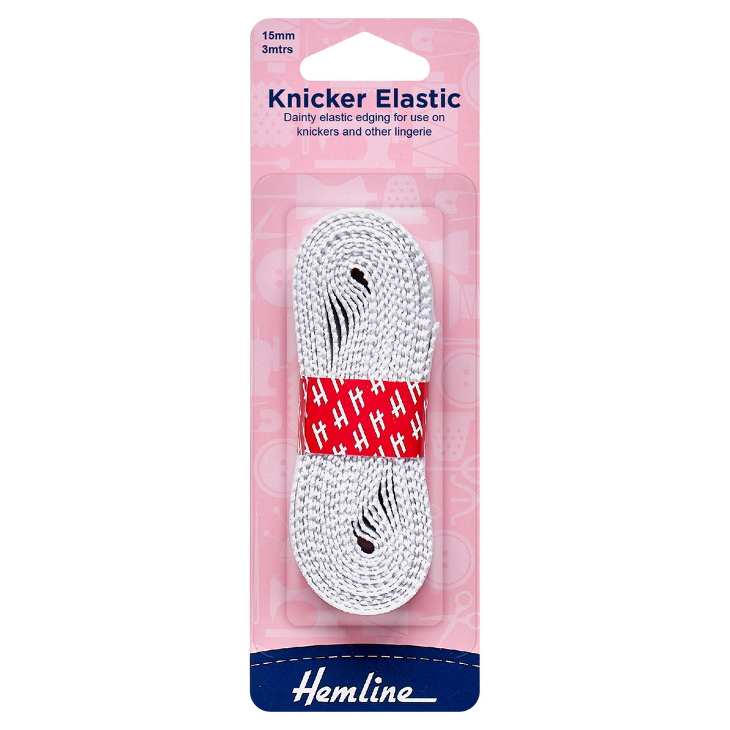 hemline scalloped knicker elastic 15mm white fabric shack malmesbury H680_15
