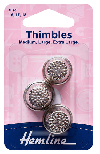 hemline thimbles thimble various sizes fabric shack malmesbury H222_A