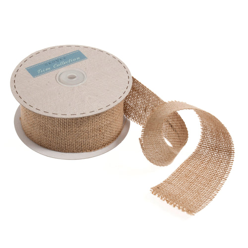 hessian rustic natural trim 50mm fabric shack malmesbury GTCB061_NAT-ALT