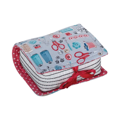 hobby gift pin cushion sewing notions needlecase needle case fabric shack malmesbury PCBK_562